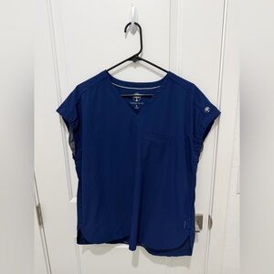 Healing Hands Oversized Fit Navy Scrub Top